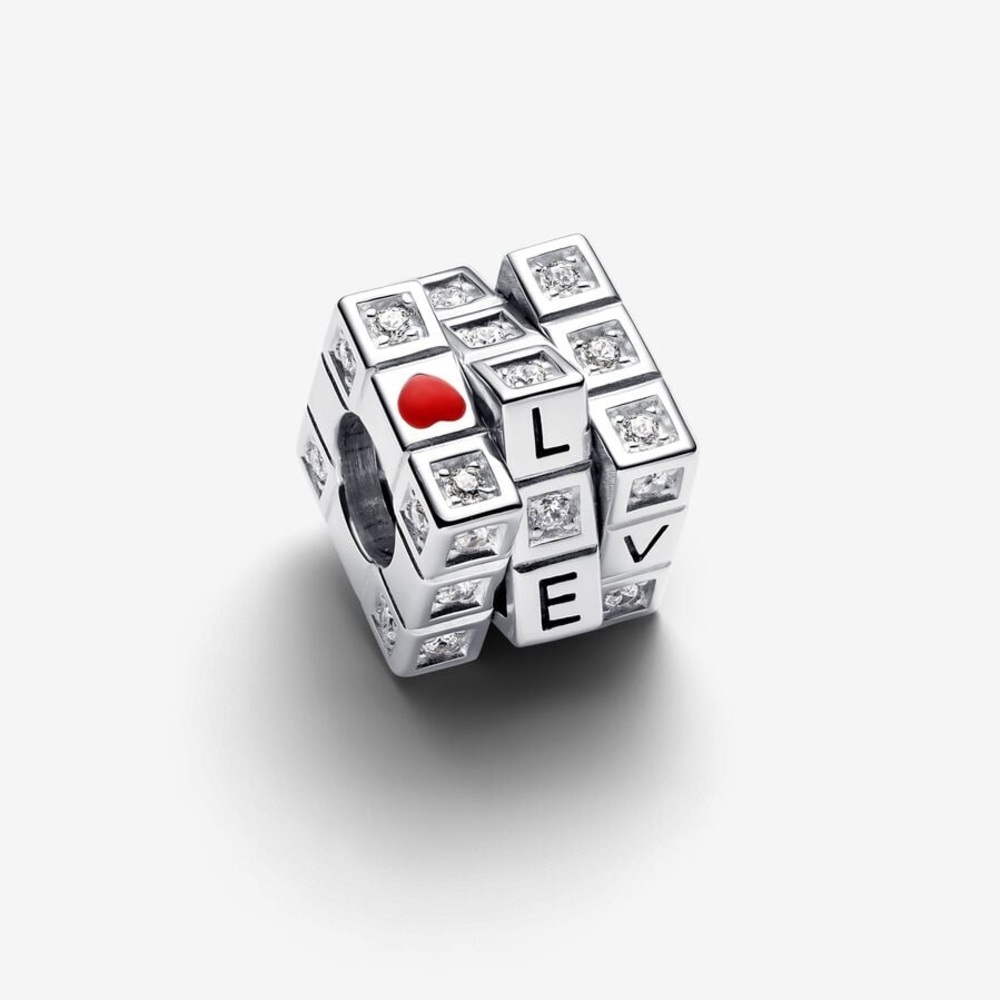 Pandora 925 ALE love Rubiks cube charm
